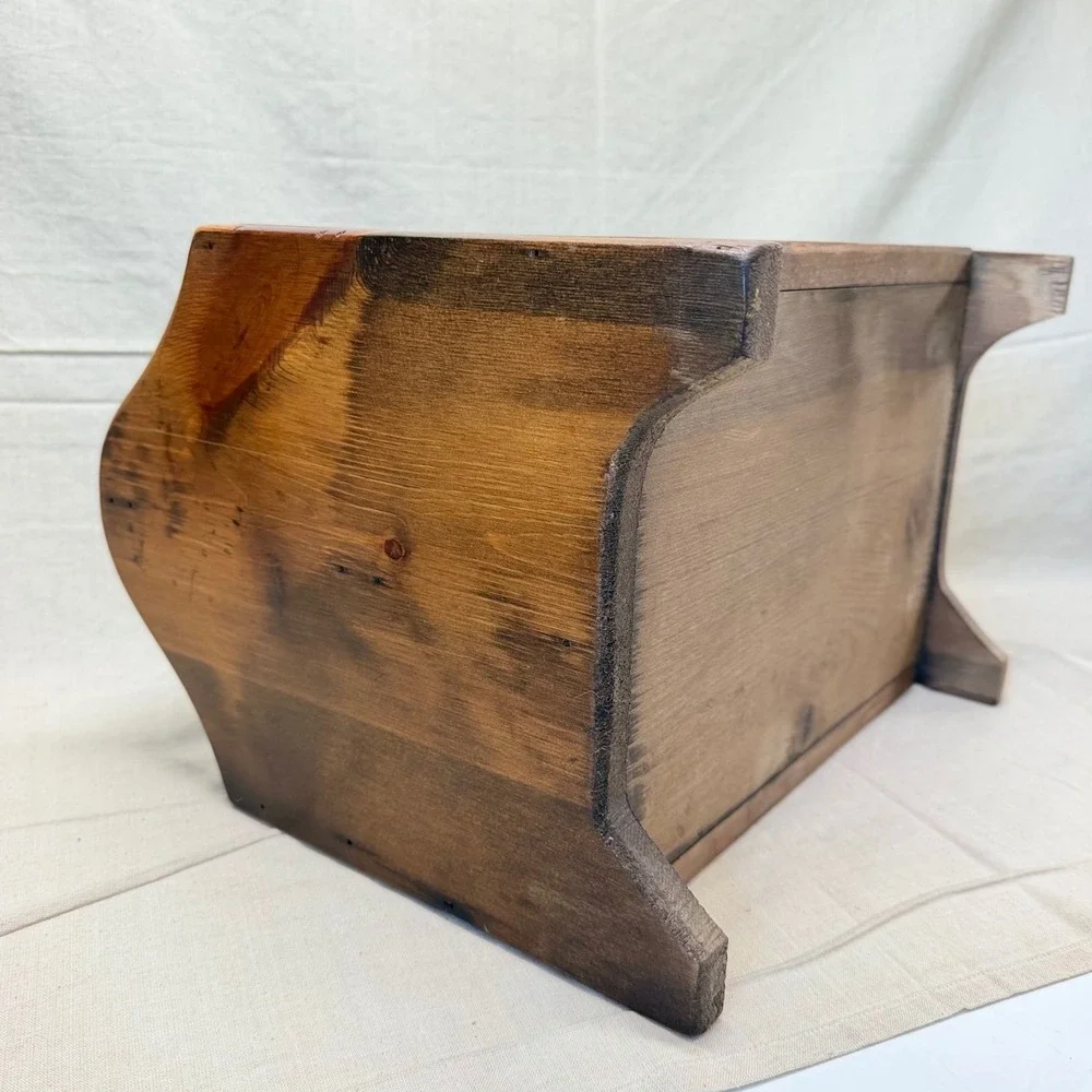 Vintage Wooden Magazine Rack Record Holder Mid Century Vinyl Storage Stand